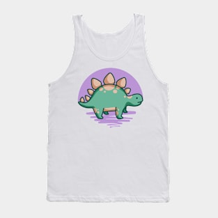 Cute Stegosaurus Dino Dinosaur Tank Top